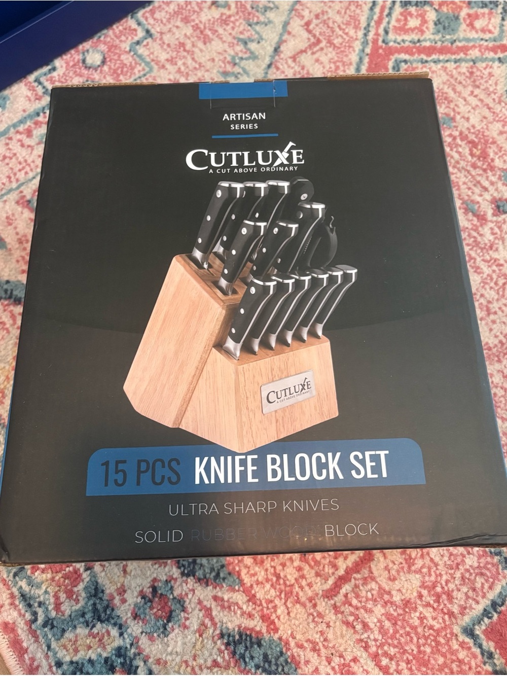 Cutluxe 15-Piece Kitchen Knife Block Set